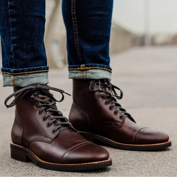 Thursday Boot Company Other - Thursday Boots Co. Brown Captain Cap Toe Lace Up Combat Leather Boots